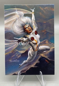 1996 Marvel Masterpieces Double Impact Chase Card #5 Storm / Spider-Man HTF Rare - Picture 1 of 2