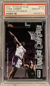 2001 Stadium Club Dunkus Colossus #DC8 Chris Webber PSA 10 (POP 2) - Picture 1 of 3