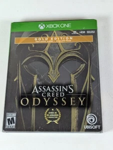 Assassin's Creed Odyssey Gold Steelbook Slipcover Xbox One - Pristine CIB Tested - Picture 1 of 5
