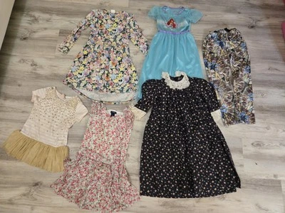 Lote de 6 vestidos de niña talla 6 chaps, Juicy Couture, Simi, Disney y pantalones  Foto 1 de 4