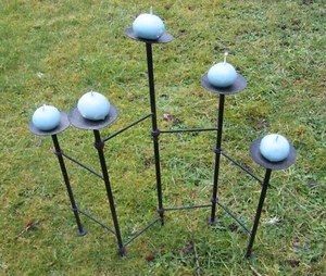 Klappbarer Metall Stand Teelicht / Kerzenhalter - Bild 1 von 6