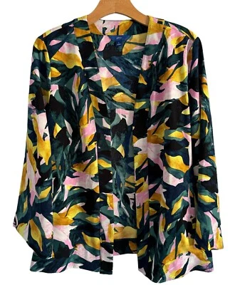 Apt.9 Jacket Size Large Green Multi Open Front Women Jacket - Image 1 of 4