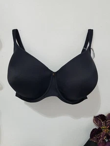 Essential Bodywear Abbie Everyday Underwire T-Shirt Bra 6111 Size 34G 32G Black - Picture 1 of 7