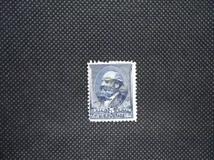 US Scott# 216 5 cent James Garfield, Indigo color, Used - Picture 1 of 5