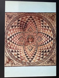 Postcard Greece Ancient Corinth Museum mosaic of Roman villa B40 - Picture 1 of 2