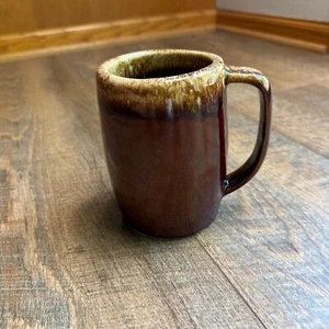 Hull Oven Proof Brown Drip Glaze Beer Stein/Coffee 5" USA - Picture 1 of 8