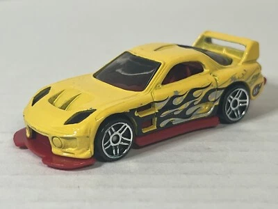 Coche modelo de juguete Hot Wheels 2002 24 Seven amarillo rojo fundido a presión de metal 1:64 suelto  Foto 1 de 4