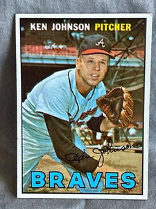Vintage 1967 Topps Ken Johnson Atlanta Braves Baseball Card #101 - Picture 1 of 6