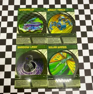 Spin Master Sega Toys 2008 Bakugan Battle Brawlers Lot of 4 Green Ablility Cards - Picture 1 of 6