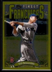 2023 migliori flashback TED WILLIAMS franchise oro parallelo #176 rari - Foto 1 di 2