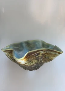 David Walker Art Glass Bowl Zen Glass Studios Chihuly style - Picture 1 of 12