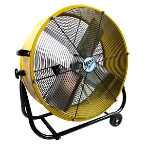 MaxxAir8482; 24" Tilt Heavy Duty Roll-Around Tilt Portable Barrel Fan 4000 CFM - Picture 1 of 2