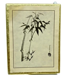 VTG Partial Box 47/50 Antioch Bamboo Theme Bookplates M. Bieri - Imagen 1 de 6