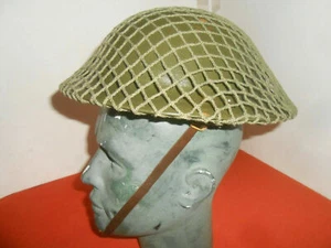 G.BRITAIN ARMY* : 1942 WWII BRITISH STEEL HELMET WW2 1942 used . - Picture 1 of 12
