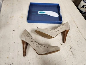 Fitzwell 10,5 4 Zoll Absatz Wildleder Scallped Slipper - Bild 1 von 6