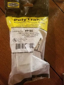 HUBBELL PWP1SC POLYTRAK WIRING DEVICE SPLICE COVER, WHITE NEW IN PACKAGE - Picture 1 of 2