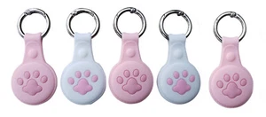 5 Pack Cases for Apple AirTags Case Airtag Holder with Key Ring Keychain Silicon - Picture 1 of 10