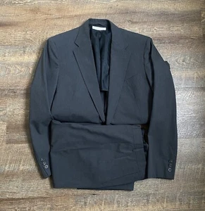 Vintage Brooks Brothers Brooksgate 2 Piece Suit Cotton Charcoal Gray 42R 35 X 29 - Picture 1 of 20