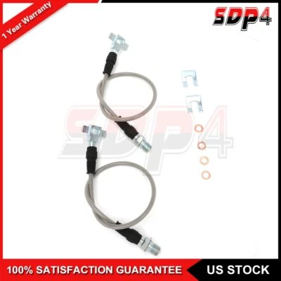 Extended Stainless Brake Lines Front For 75-78 Chevrolet K5 Blazer Chevrolet K10 - Image 1 of 4