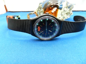 VINTAGE 1992 GENTS SWATCH BATTICUORE GB724 NEW BATTERY - Picture 1 of 9