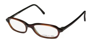 NEW CERRUTI 1881 C2201 EYEWEAR 50-17-135 FULL-RIM UNISEX DESIGNER BROWN PLASTIC - Picture 1 of 8