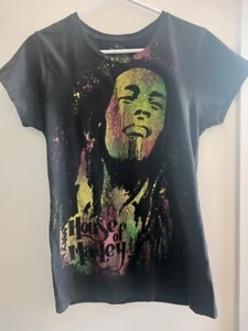 Womens Black Size L Large Bob Marley Shirt House Of Marley - Picture 1 of 4