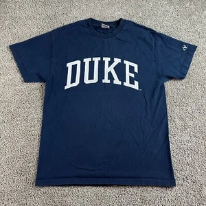 VINTAGE 90s Duke Blue Devils Shirt Herren Large blau weiß Raise The Roof Sportex - Bild 1 von 11
