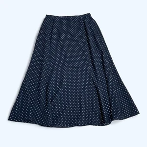 THE VILLAGER Liz Claiborne Classic & Minimalistic Navy Midi Skirt UK 12 (Size L) - Picture 1 of 8