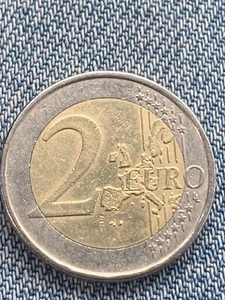 Moneta 2 EURO Grecja 2002 z "S" - Błędne tłoczenie , kolekcjonerska - Zdjęcie 1 z 4