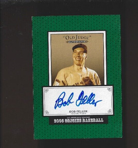 2005 Bob Feller UD Origins Old Judge Auto #BF HOF Indians