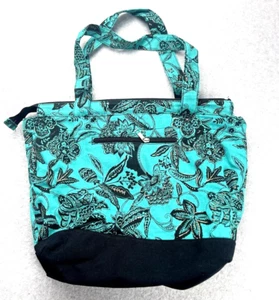 Mings Bags No2 Canvas Tote Zip Pocket Tropical Carry on Purse Boho Classy Cute - Picture 1 of 13