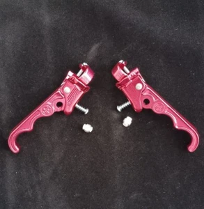 DIA-COMPE Tech 2 Finger MX120 MX-120 Old School Brake Levers PAIR BMX - RED - Picture 1 of 2