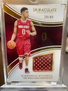 2016-17 Immaculate Collegiate D'Angelo Russell 24/99 Rookie Patch - Picture 1 of 2
