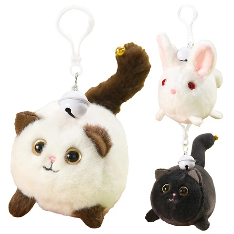 Cute Funny  Pendant Cat Plush Toy Stuffed Animal Decorate Bag Lovely Baby Cover
