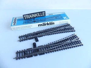 2271 MÄRKLIN HO K-GLEIS / 2 WEICHEN MANUELL 1 RECHTS / 1 LINKS - Bild 1 von 4
