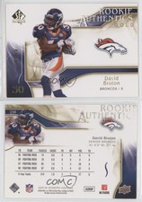 2009 SP Authentic Rookie Authentics Gold /50 David Bruton #236 Rookie RC