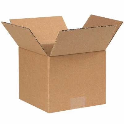 100 - 7 x 7 x 6 Corrugated Shipping Boxes Storage Cartons Moving Packing Box - Image 1 of 2