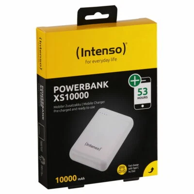 Intenso Powerbank mobile Ladestation Slim XS 10000 mAh Typ A / C USB OUT weiß - Bild 1 von 2