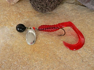 SPINNER MEPPS SPINFLEX SILBER ROT ALLE GROESSEN ANGELN