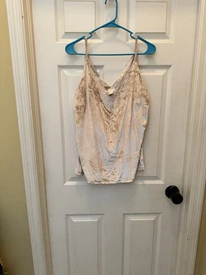 Camiseta sin mangas Chico’s talla 1 mediana dorada crema Foto 1 de 4