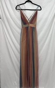 Maxi vestido de maternidad multicolor para mujer Bump Biddy - Imagen 1 de 10