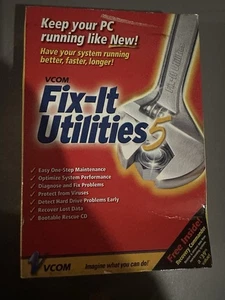 Fix-It Utilities 2000 PC CD Fix Wiederherstellung Festplatte Dateien Diagnose Reparatur + - Bild 1 von 1