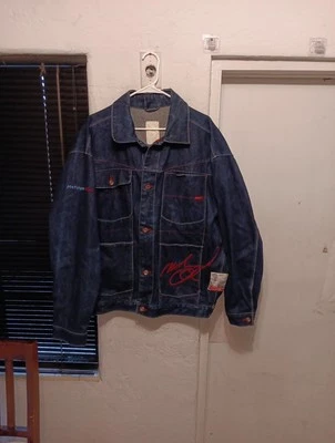Vtg Fubu Platinum Muhammad Ali Jean Jacket Men 2X Denim Trucker Embroidered 90s  - Image 1 of 4