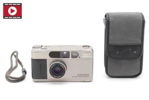▶️ALL Works[N MINT w/Case] Contax T2 Silver Point & Shoot Film Camera From JAPAN - Picture 1 of 10