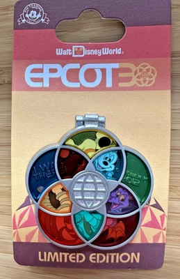 WALT DISNEY WORLD EPCOT 30 LIMITED EDITION I WAS THERE STAINED GLASS PIN 2012 - Image 1 of 3