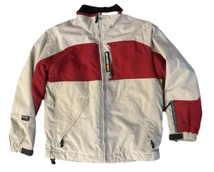 Vintage Abercrombie & Fitch Jacket Red Cream Mountain Outerwear Men Large - Picture 1 of 7