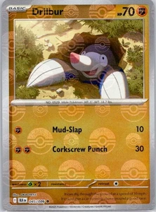 Pokemon Card 045/086 Drilbur PokeBall Pattern Black Bolt - Picture 1 of 1
