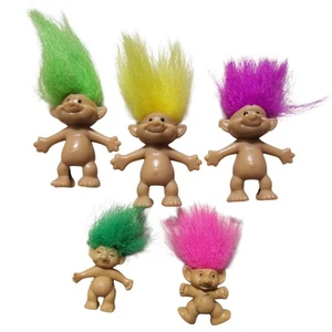 5 Mini Trolls Russ Good Luck, 3 - 1 1/2", 2 - 1" De colección - Imagen 1 de 8
