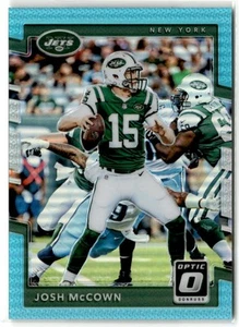 Josh McCown SN New York Jets 2017 Donruss Optic Aqua #71 - Picture 1 of 2