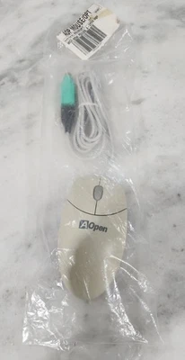 Logitech AOpen Ratón Óptico USB M-BJ69- De Colección Años 2000. Foto 1 de 4